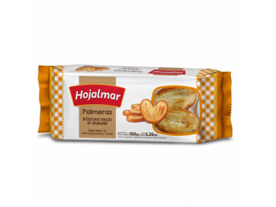 HOJALMAR GALLETITAS PALMERITAS 150G