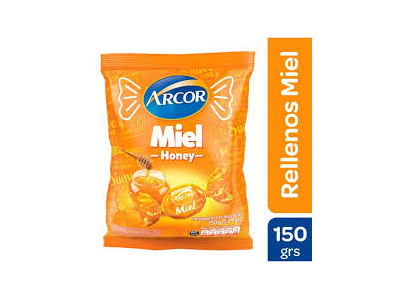 ARCOR CARAMELOS RELLENO MIEL 150G