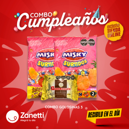 COMBO GOLOSINAS CUMPLEAÑOS Nº3