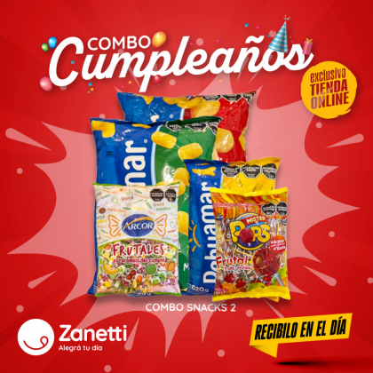 COMBO CUMPLEAÑOS + SNACKS Nº2