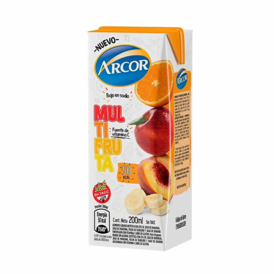 ARCOR JUGO MULTIFRUTA 200ML