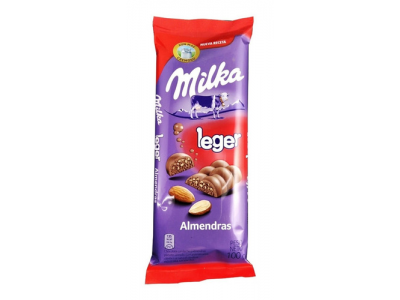 KRAFT CHOCOLATE LEGER ALMENDRAS 100G