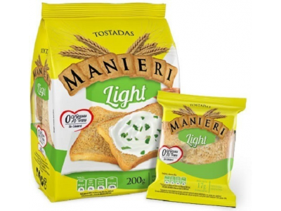 MANIERI GALLETITAS TOSTADAS MESA LIGHT 200G