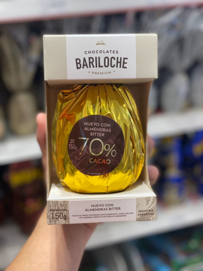 BARILOCHE PASCUAS HUEVO 70% CACAO 150G