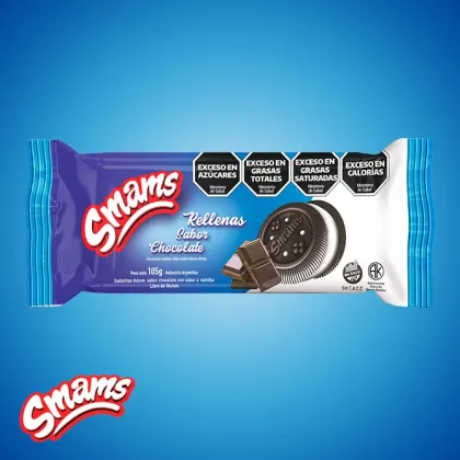 GALLETITAS RELLENAS CHOCOLATE SMAMS SIN TACC