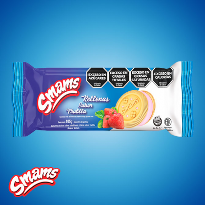 SMAMS RELL FRUTILLA 105GR