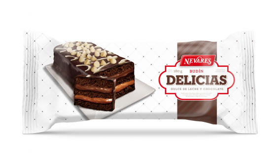 NEVARES BUDIN DELICIAS DULCE DE LECHE Y CHOCOLATE
