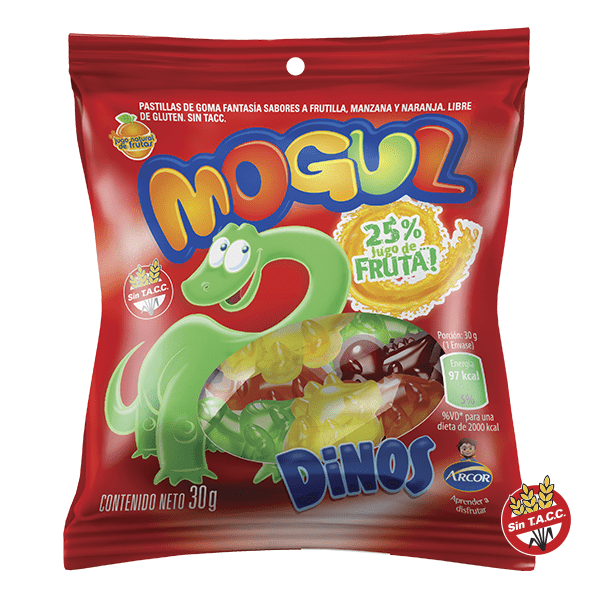 ARCOR GOMA MOGUL DINOS 30G