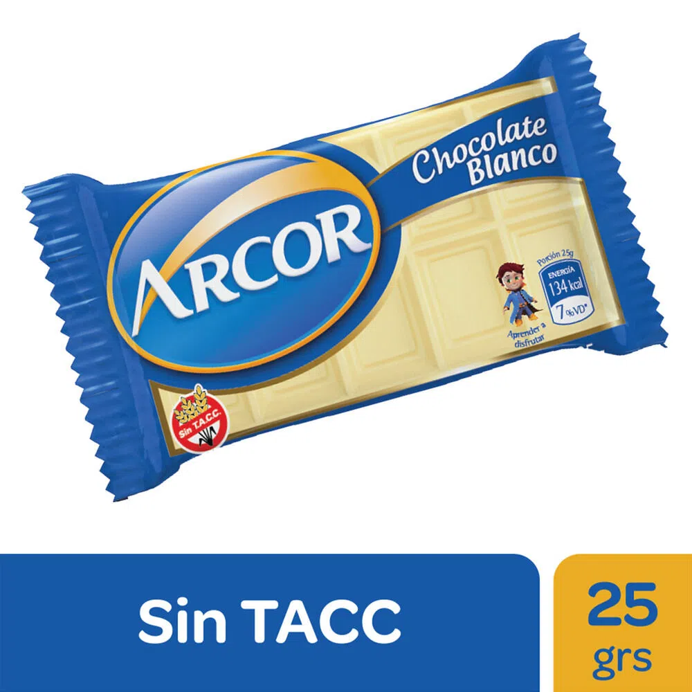 ARCOR CHOCOLATE BLANCO 25G