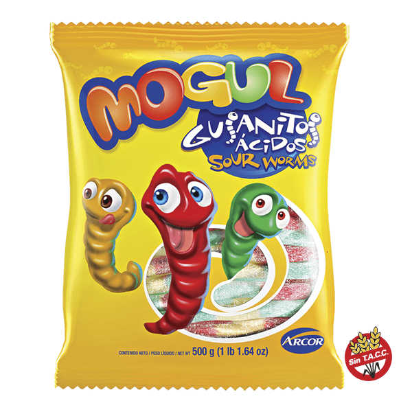 ARCO GOMA MOGUL GUSANITOS 500G U.