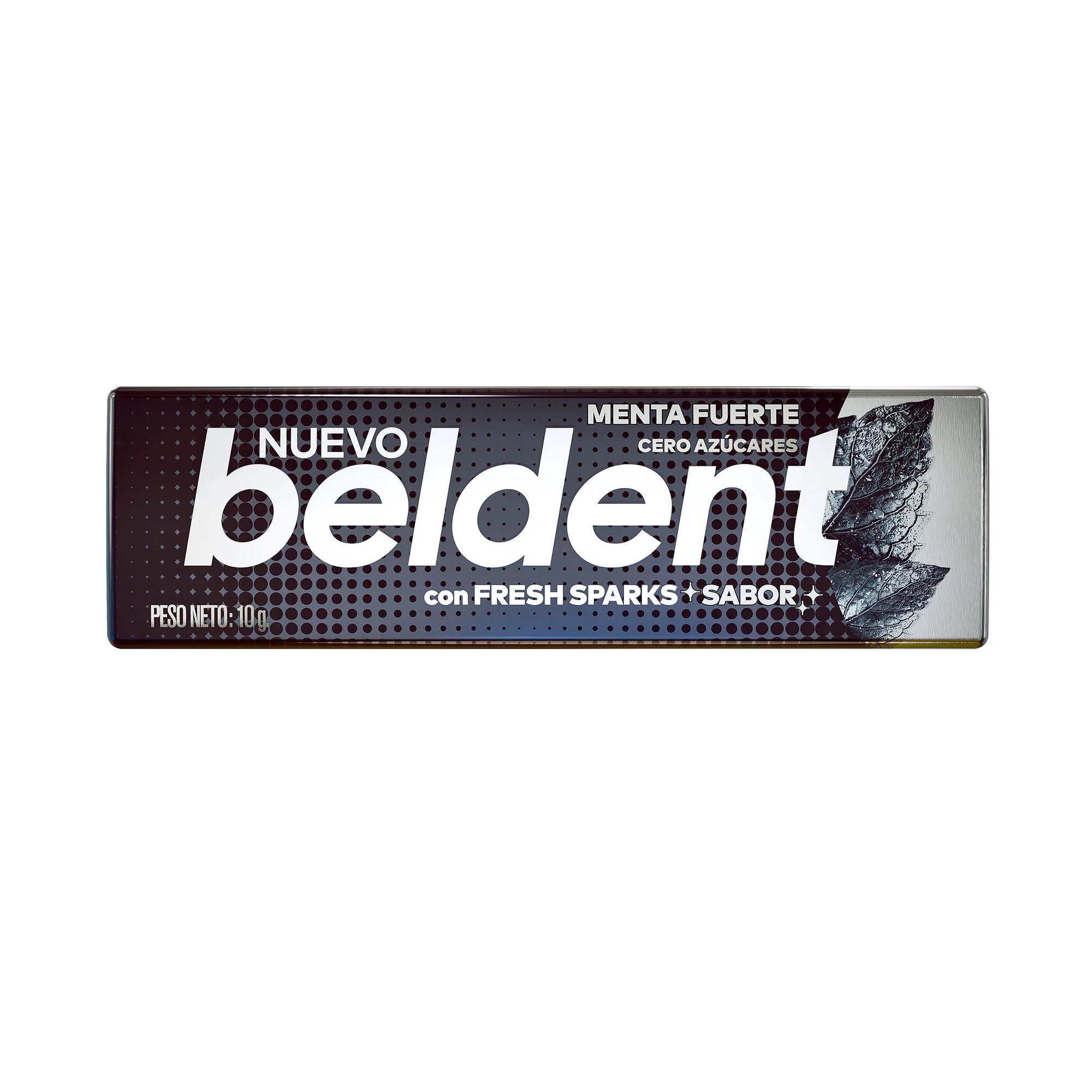 Chicle Beldent menta fuerte