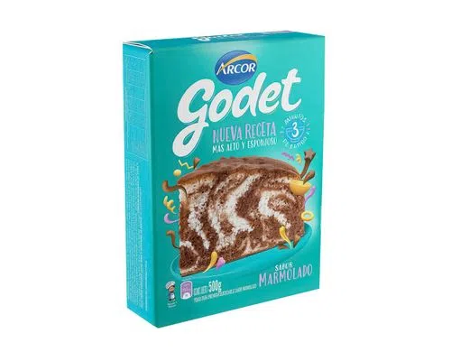 ARCOR ALIMENTO BIZCOCHUELO GODET MARMOLADO