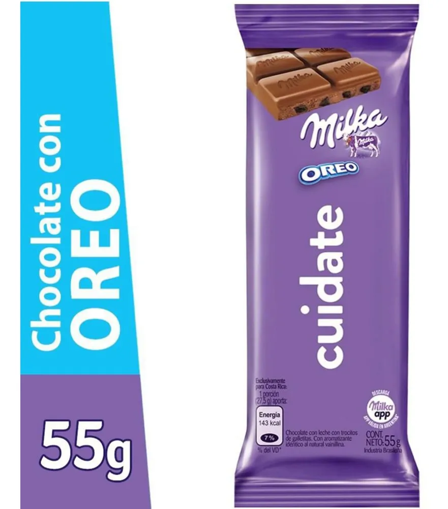 KRAFT CHOCOLATE MILKA OREO LECHE 55G