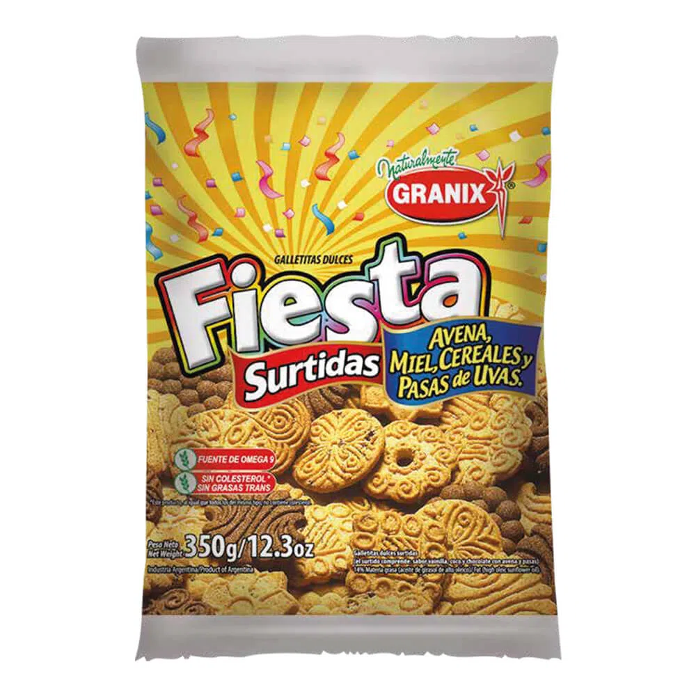 GRANIX GALLETITAS FIESTA SURTIDAS 350G