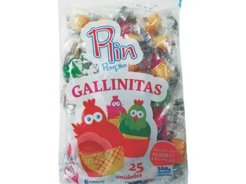 PLIN OBLEA GALLINITAS BOLSA X25U