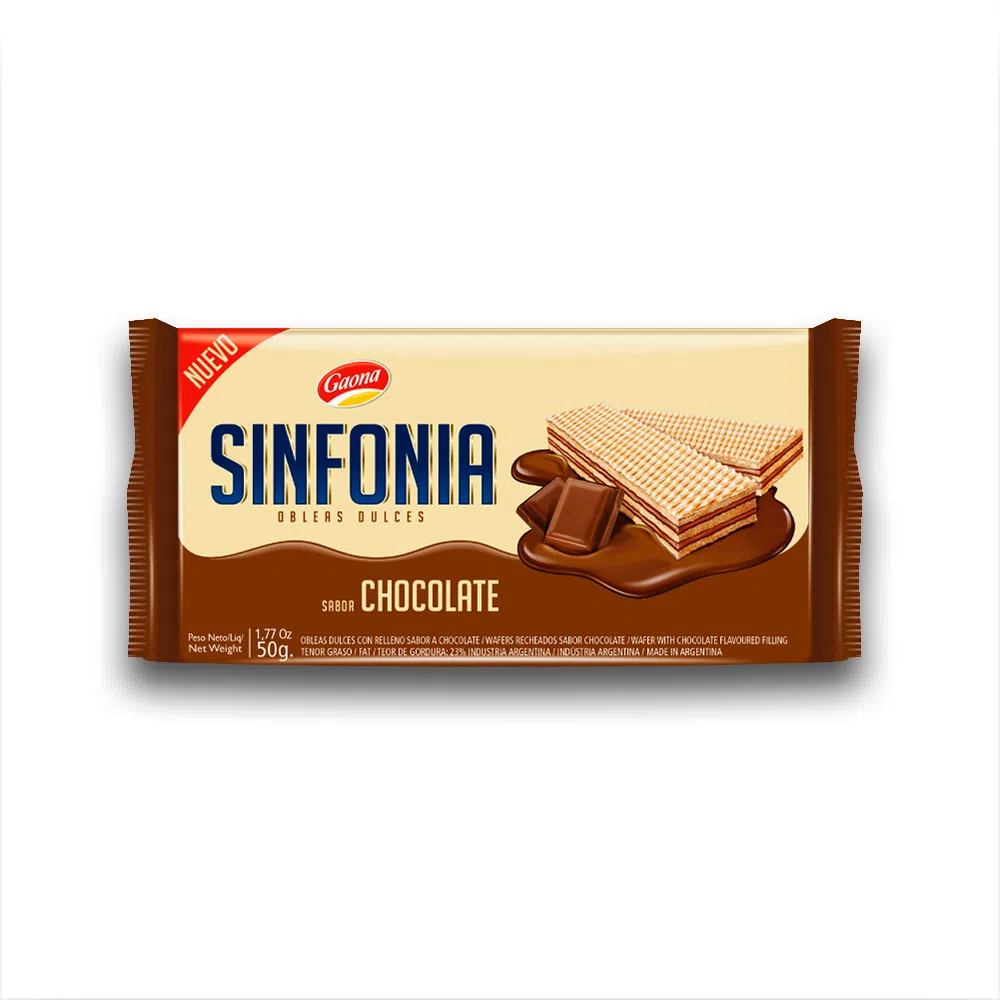 GAONA OBLEA SINFONIA CHOCOLATE.100G