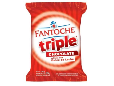 FANTOCHE ALFAJOR TRIPLE CHOCOLATE U.