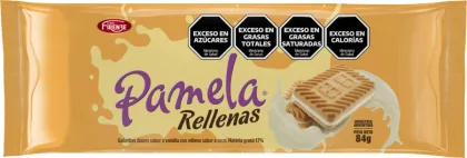 GALLETITA PAMELA RELLENA VAINILLA 84 GRAMOS