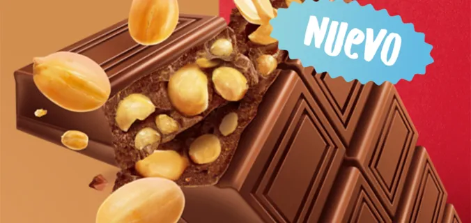 Proba el nuevo chocolate con mani de Nestle no te quedes afuera !!!!